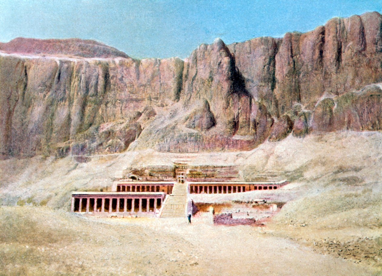 Hatsepszuti halotti templom, Deir el Bahari, Luxor, Egyiptom, XX. század alkotó: Unbekannt