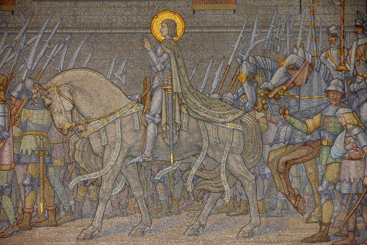 Mozaik a Fourviere-bazilikában: Ark János (Decote 1917), Lyon, Franciaország alkotó: Unbekannt