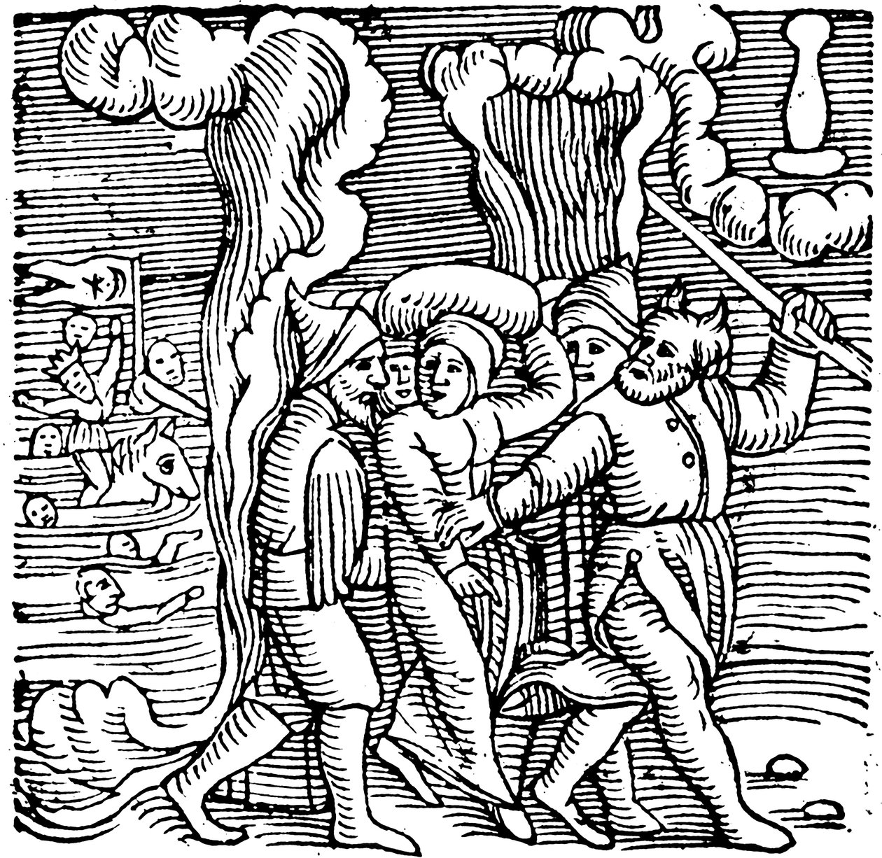 Mózes kiszabadítja az izraelitákat Egyiptomból, 1557 alkotó: Unbekannt