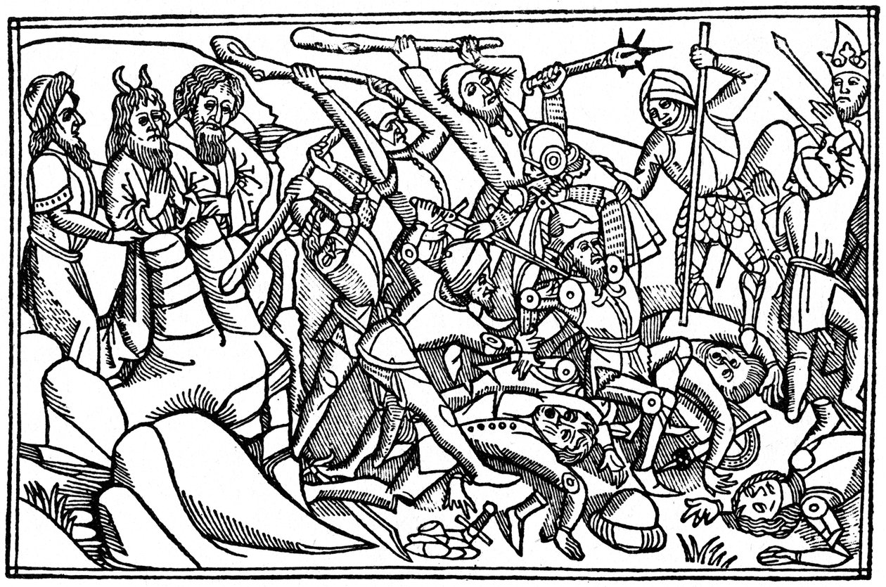 Mózes imádkozik Izrael győzelméért, 1480 1964 alkotó: Unbekannt