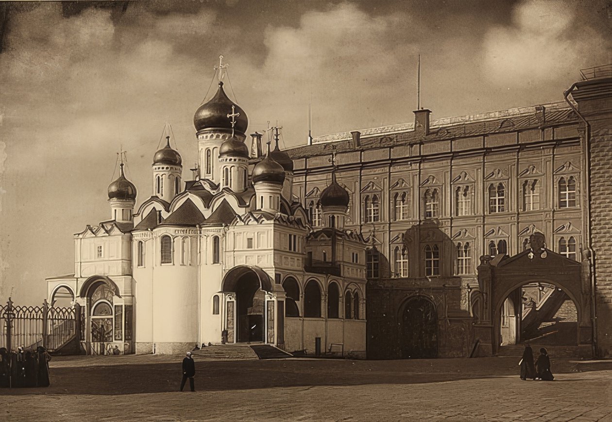 Moszkva. Angyali üdvözlet katedrális. 1900 körül alkotó: Unbekannt