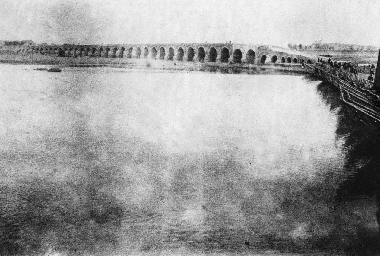 Moszuli híd, Mezopotámia, I. világháború, 1918 alkotó: Unbekannt