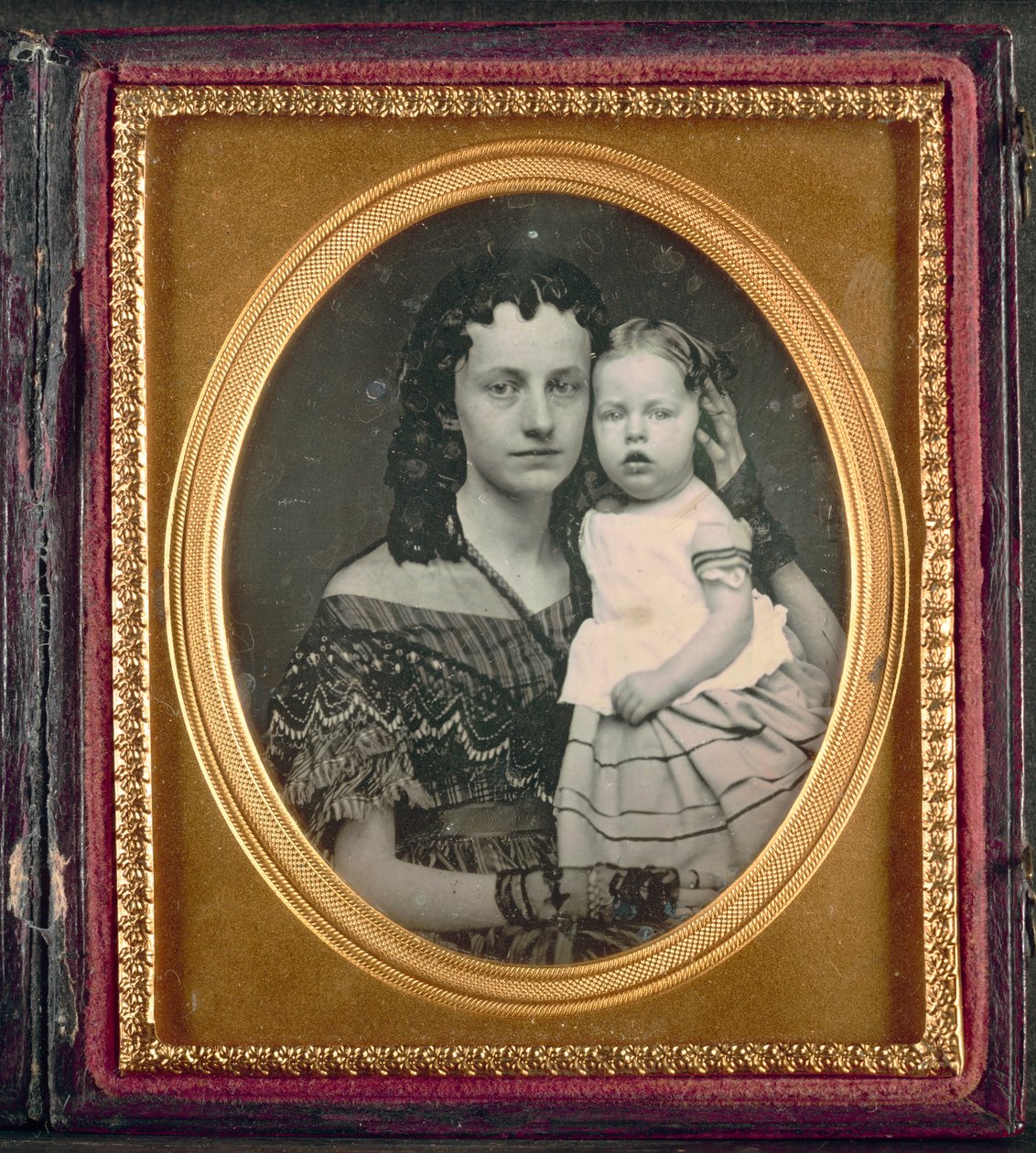 Anya és gyermeke, c. 1855. alkotó: Unbekannt
