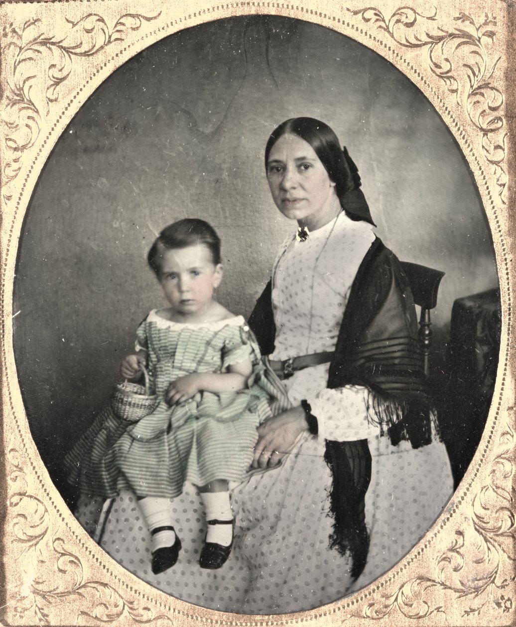 Anya és gyermeke, c. 1860. alkotó: Unbekannt