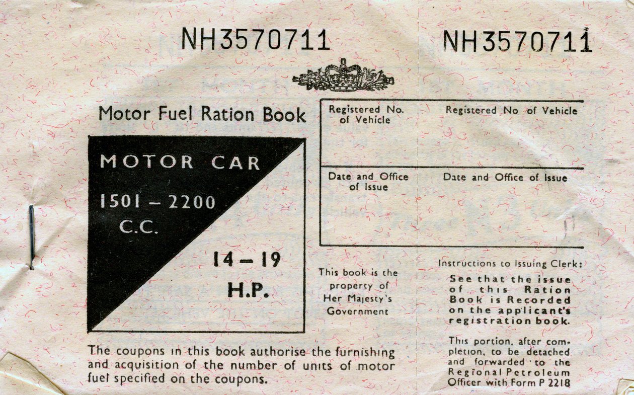 Motor üzemanyag adagolókönyv, 1950-es évek alkotó: Unbekannt