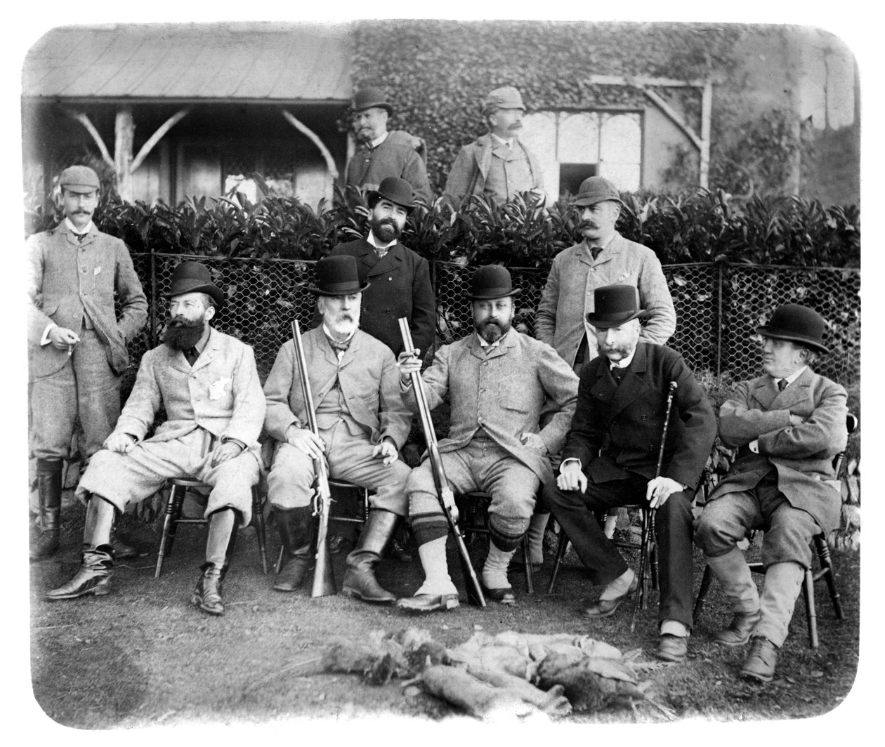 Edgcumbe-hegy, csoportkép VII. Edwarddal, c1882 alkotó: Unbekannt
