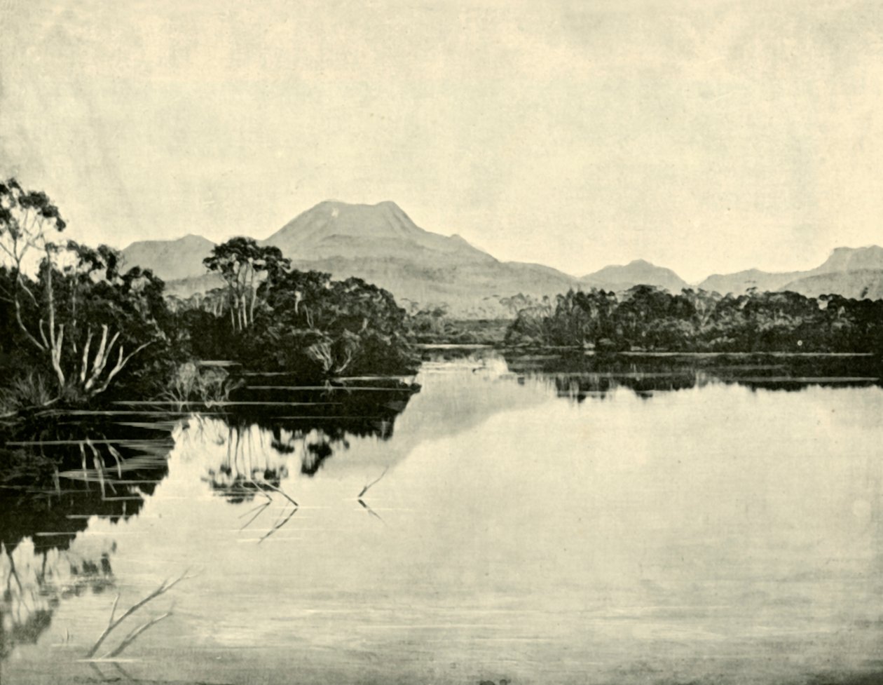 Mount Gould, Du Cane hegység, Narcissus folyó, St. Clair-tó, 1901. alkotó: Unbekannt