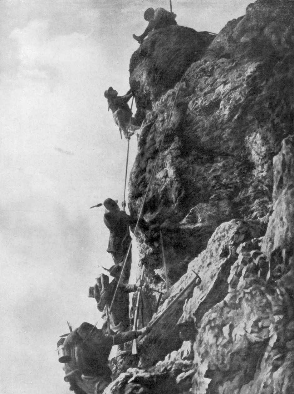 Nero-hegy, karsztfennsík, második isonzói csata, első világháború, 1915 alkotó: Unbekannt