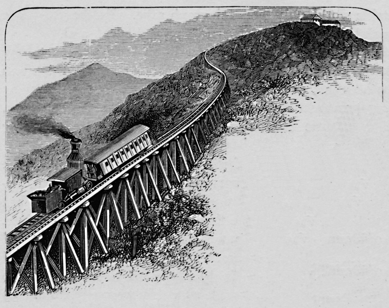 Mount Washington Railway, 1883 alkotó: Unbekannt