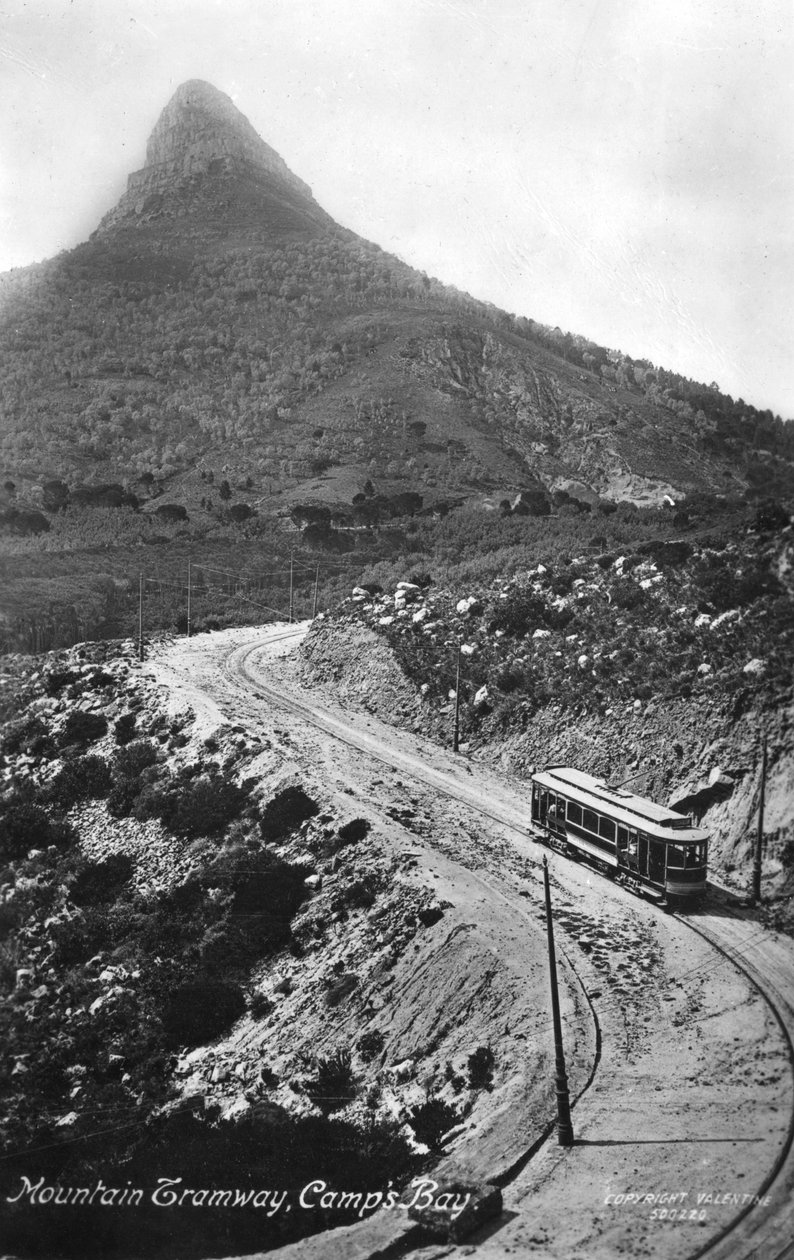 Hegyi villamos, Camps Bay, Fokváros, Dél-Afrika, 1917 alkotó: Unbekannt