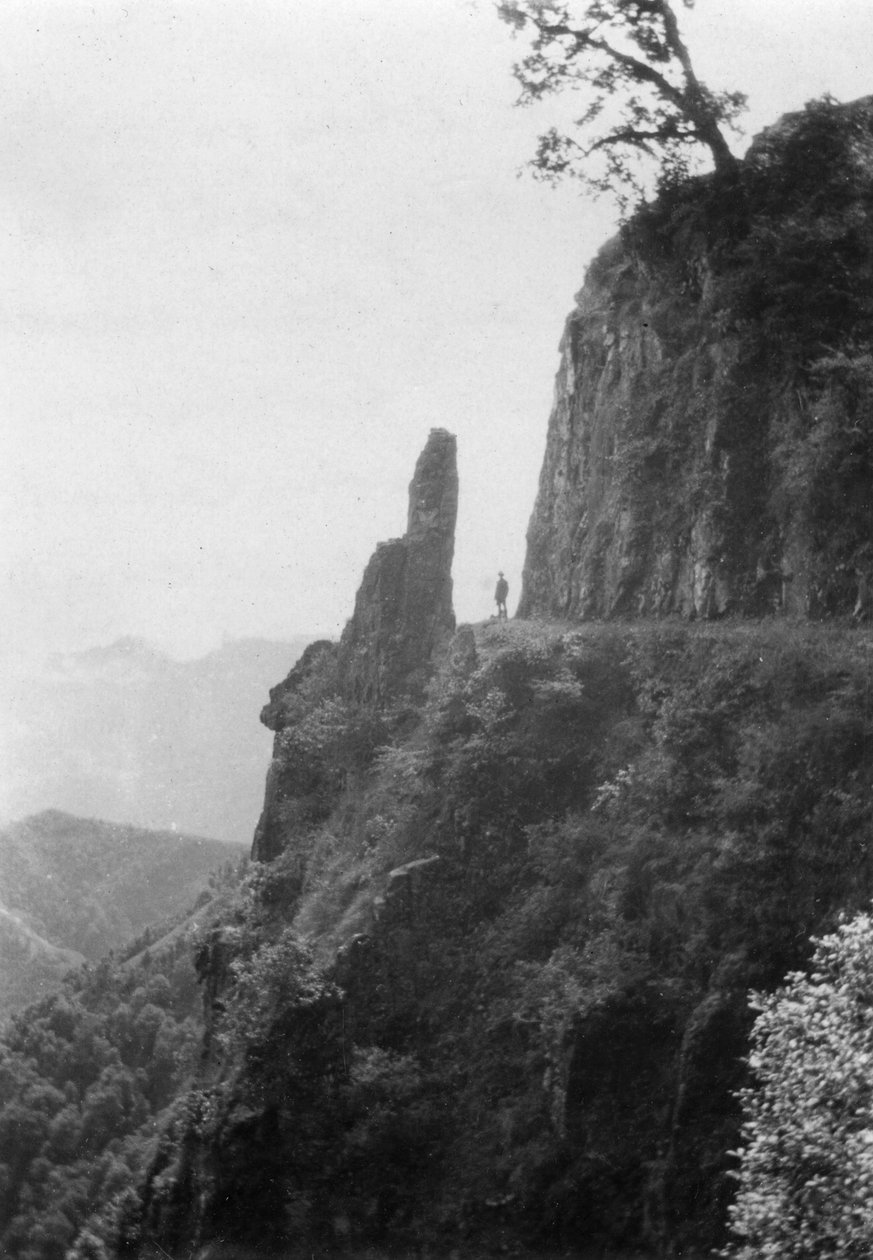Hegyek Kalsi és Chakrata között, India, 1917 alkotó: Unbekannt