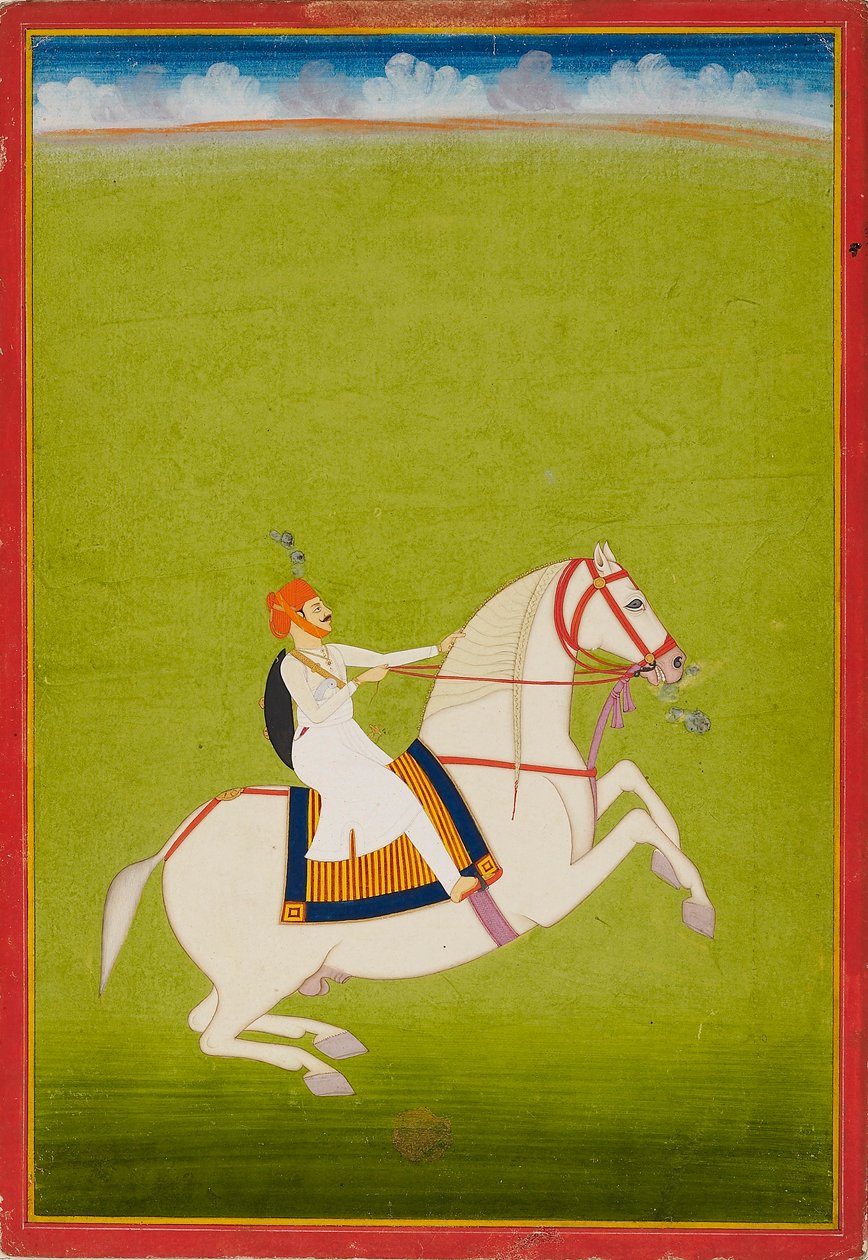 Mounted Rajput, 19. század eleje alkotó: Unbekannt