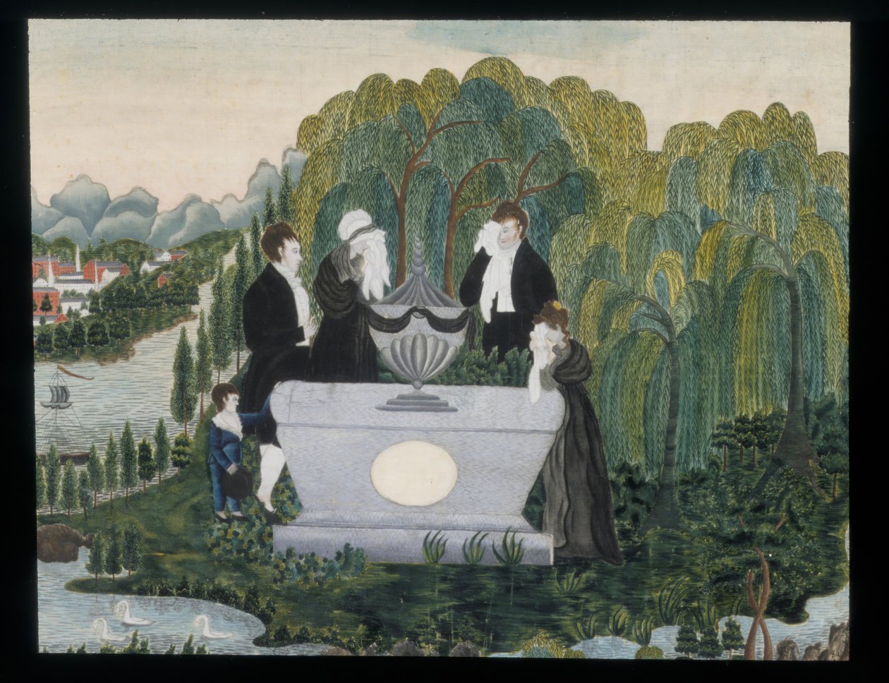 Gyászkép, kb. 1810. alkotó: Unbekannt