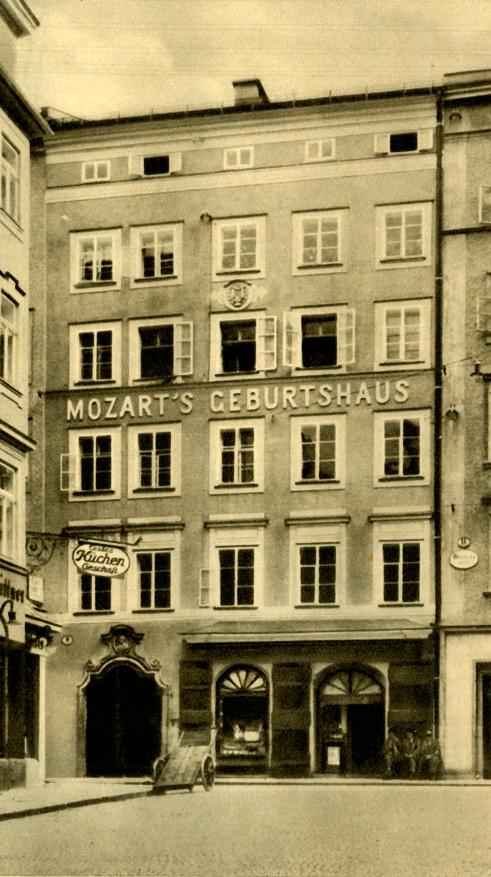 Mozart szülőhelye, Salzburg, Ausztria, 1935. alkotó: Unbekannt