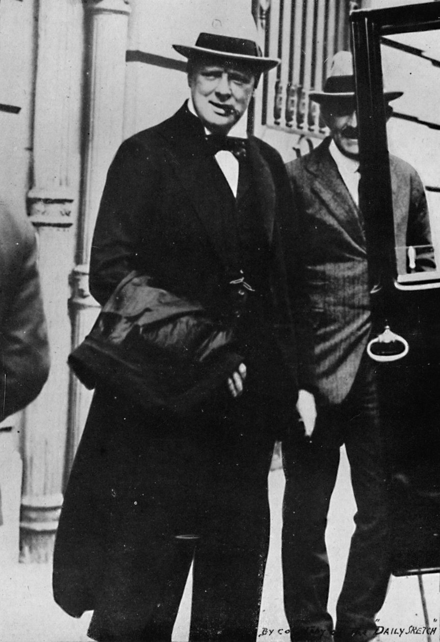 Churchill úr részt vett a párizsi békekonferencián, 1919-ben, 1945-ben alkotó: Unbekannt