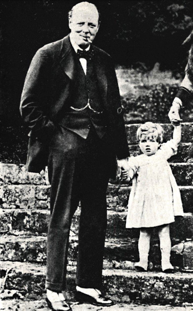 Mr. Churchill a lányával, 1924, 1945. alkotó: Unbekannt