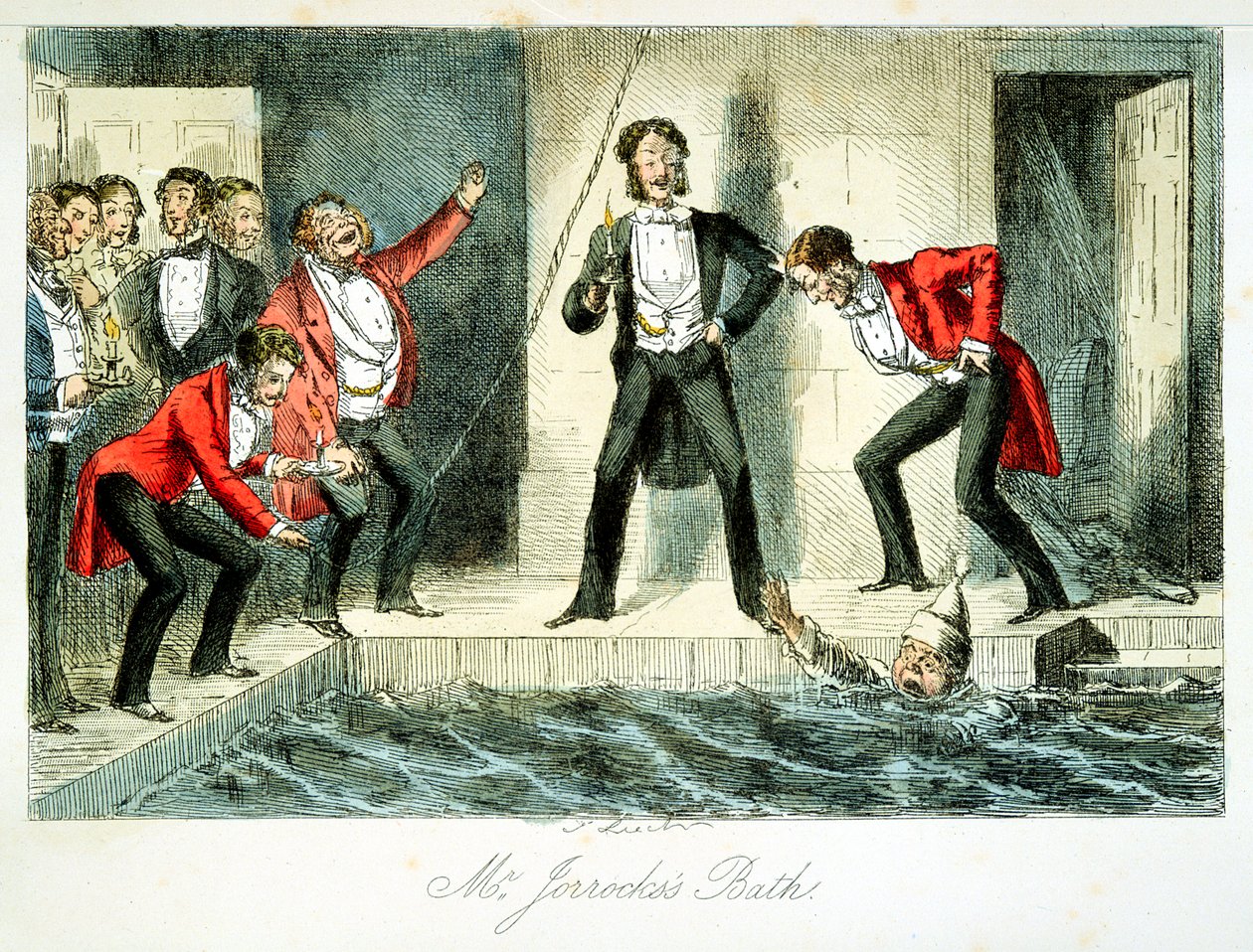 Mr Jorrockss Bath, 1845 alkotó: Unbekannt