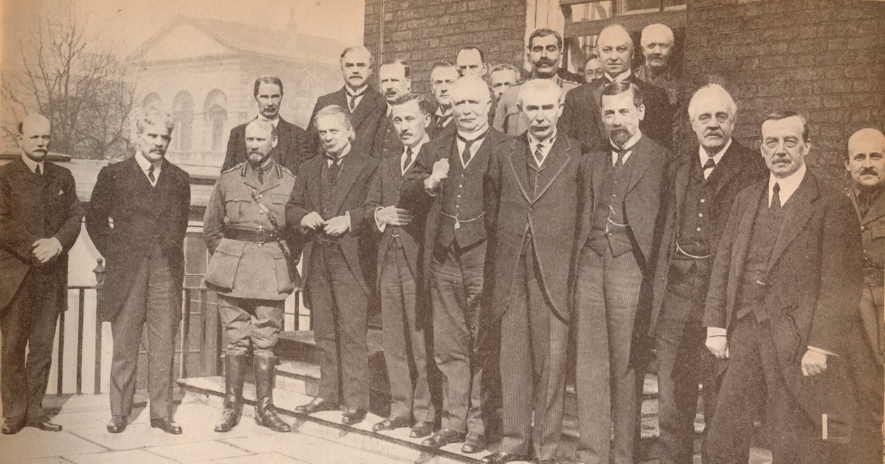 Lloyd George úr, miniszterelnök és néhány kollégája 1917-ben, 1917-ben, 1935-ben alkotó: Unbekannt