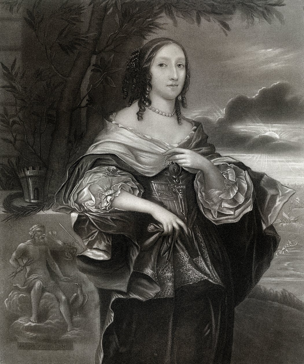 Mrs. Claypole Elizabeth Cromwell, Oliver Cromwell második lánya, 17. század, 1899 alkotó: Unbekannt