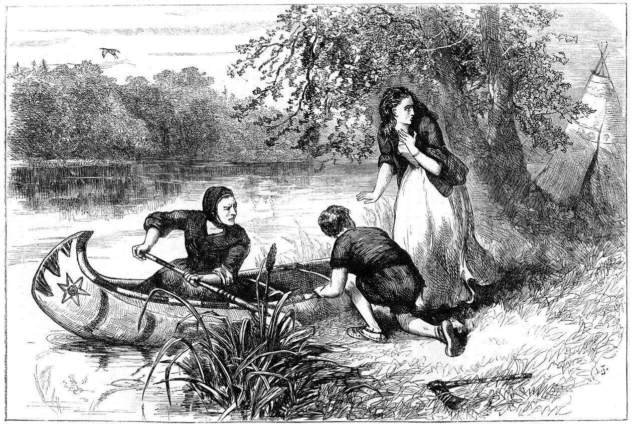 Mrs. Dunstan menekül a Merrimacon, 17. század vége, 1880 alkotó: Unbekannt