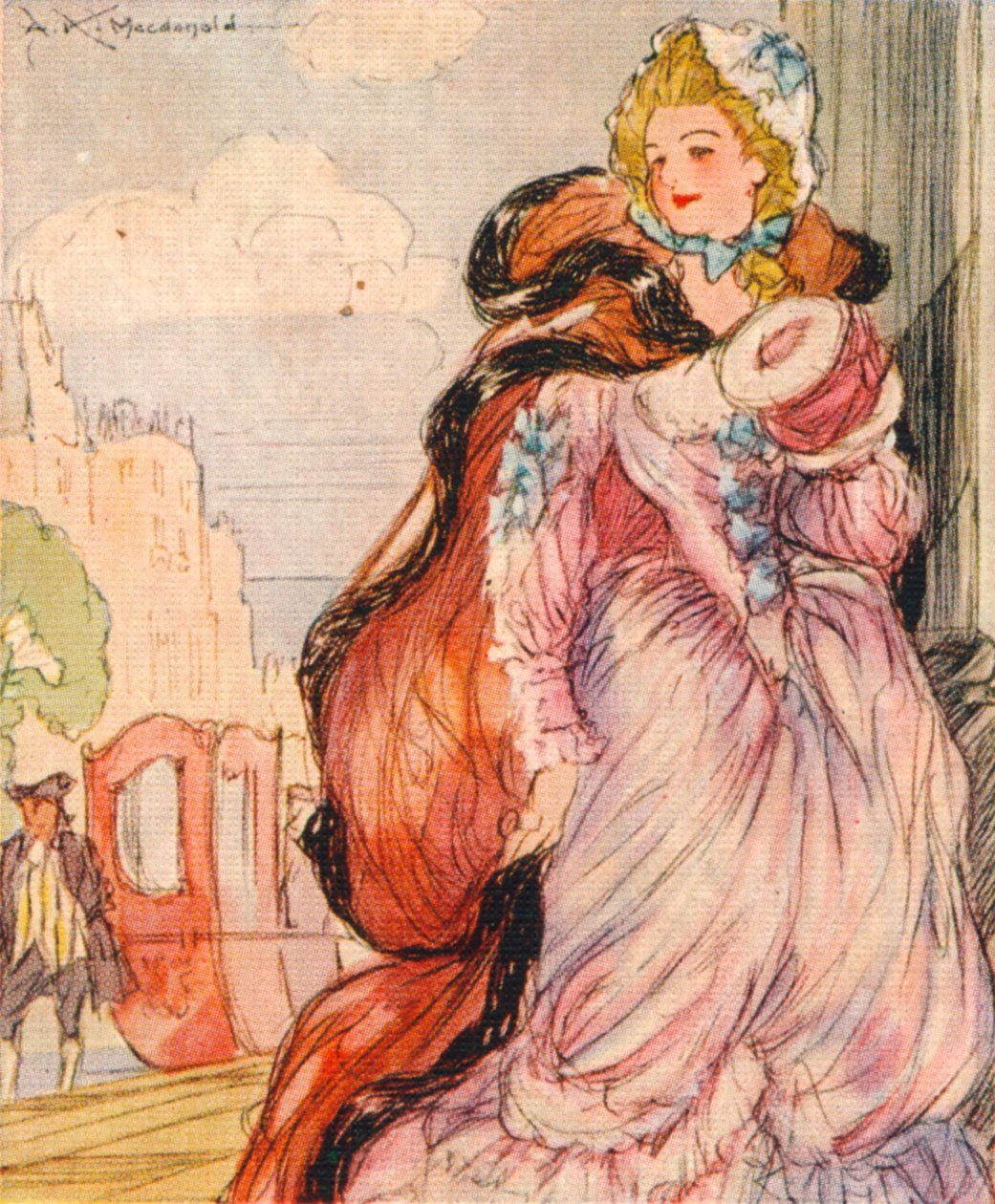 Mrs. Fitzherbert, az Egyesült Királyság leendő királyának, IV. Györgynek régi társa, 1937. alkotó: Unbekannt