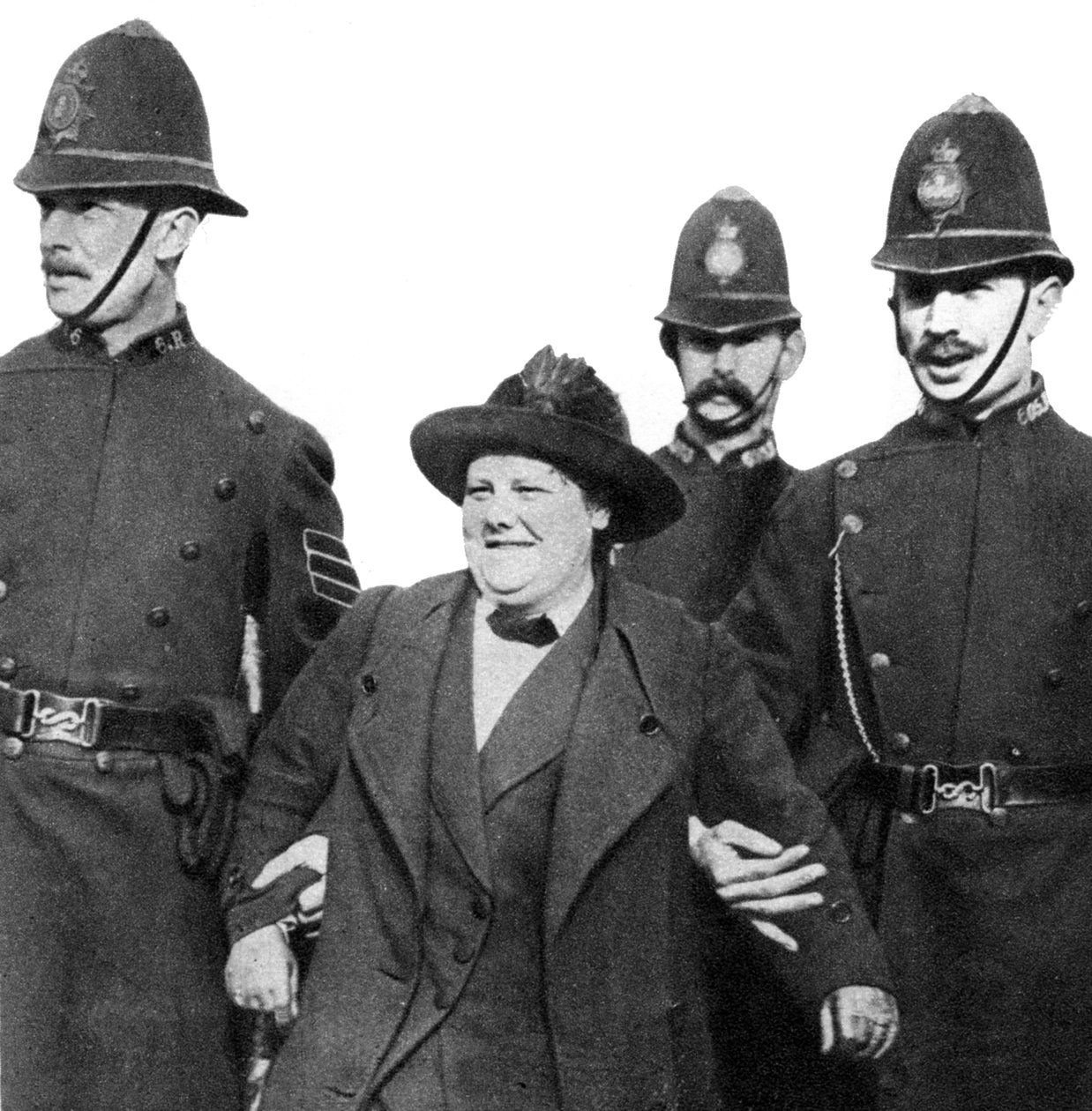 Flora Drummond asszony, letartóztatták a londoni Hyde Parkban, 1914, 1935 alkotó: Unbekannt