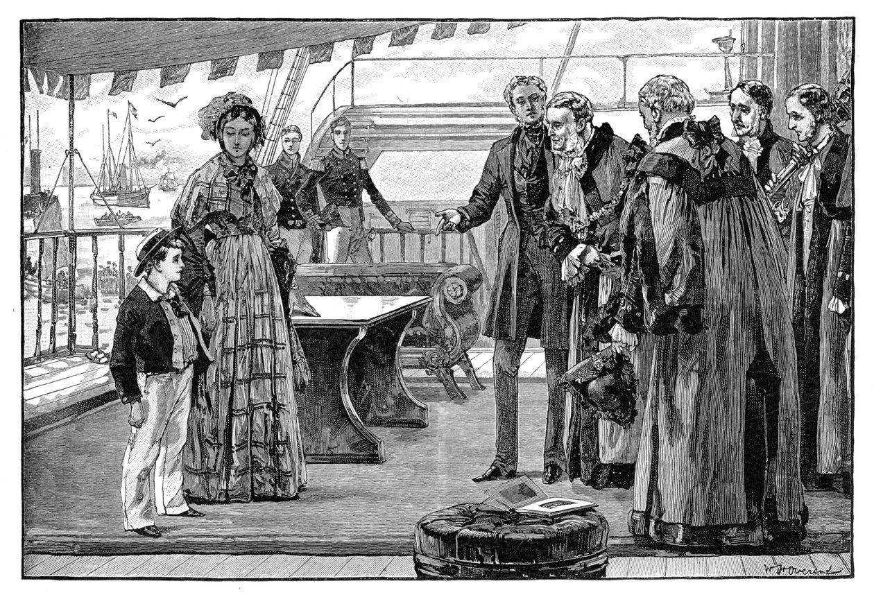 Városi méltóságok, akiket bemutattak a walesi hercegnek, 1840-es évek, 1900 alkotó: Unbekannt