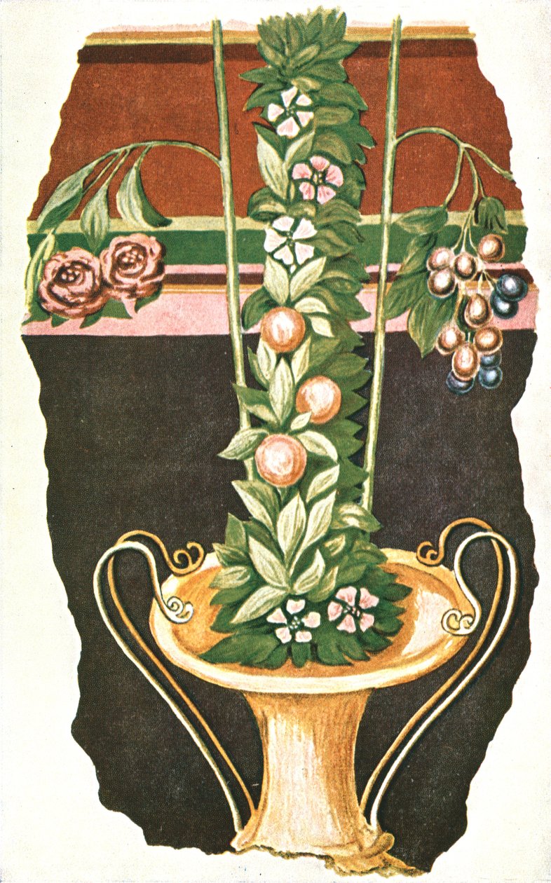 Falfestmény egy római villában, Commugny, Svájc, 1928. alkotó: Unbekannt