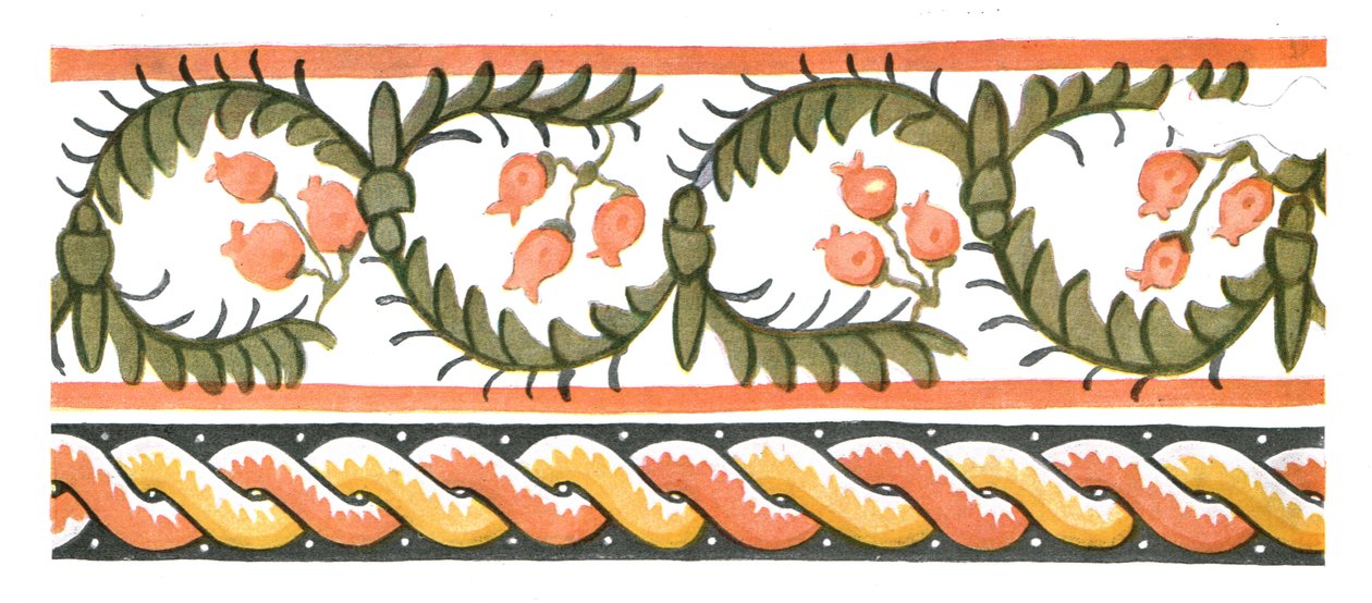 Falfestmények a Szent Apolló-kolostor romjaiban, Bawitban, Egyiptomban, 1928. alkotó: Unbekannt