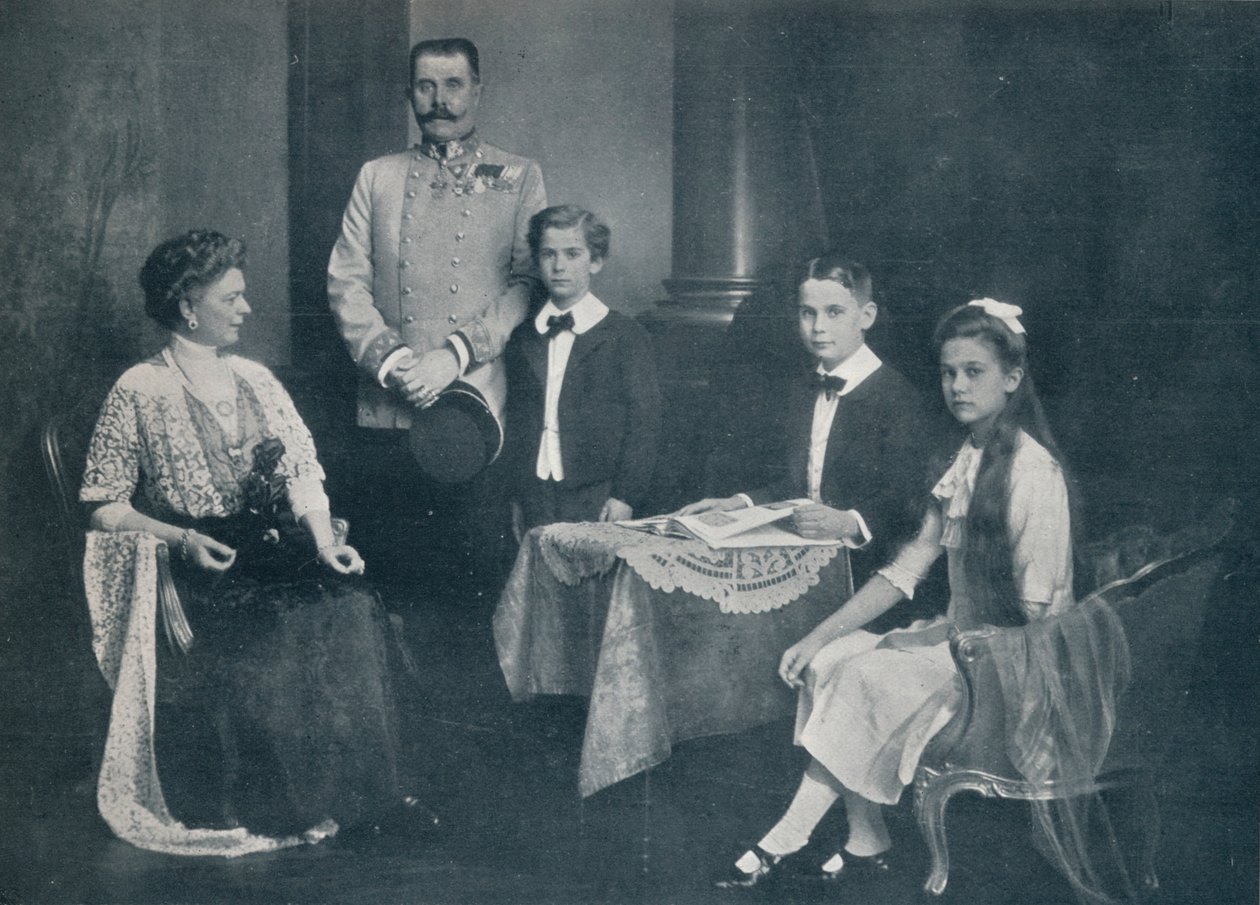 Meggyilkolt Ferenc Ferdinánd főherceg feleségével és gyermekeivel, 1910 alkotó: Unbekannt