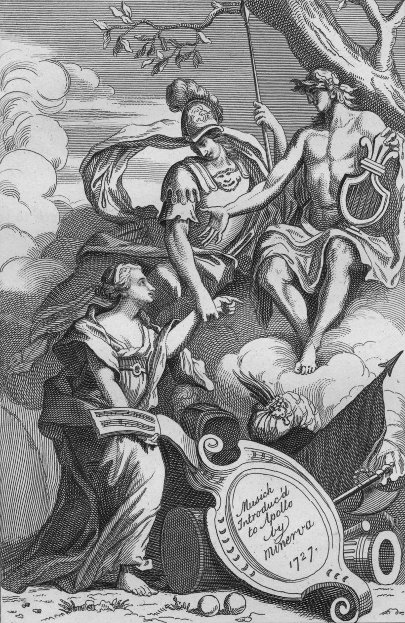 Musick, Minerva bemutatta Apollónak, 1727, 1827. alkotó: Unbekannt