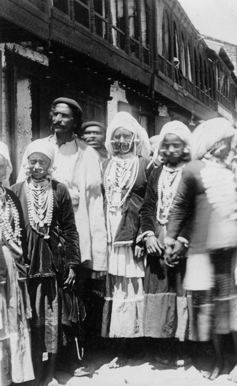 Muszlim hegyi törzs népe, Chakrata, India, 1917 alkotó: Unbekannt