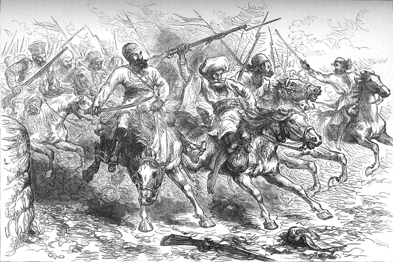 Mutineers Advancing on Delhi, 1880 alkotó: Unbekannt