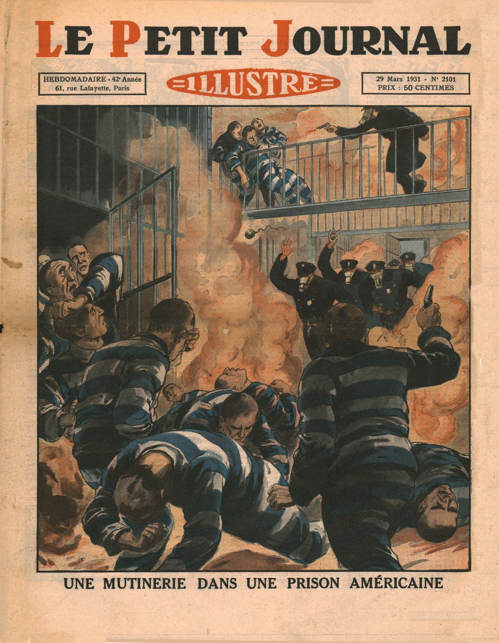 Lázadás egy amerikai börtönben, 1931. alkotó: Unbekannt