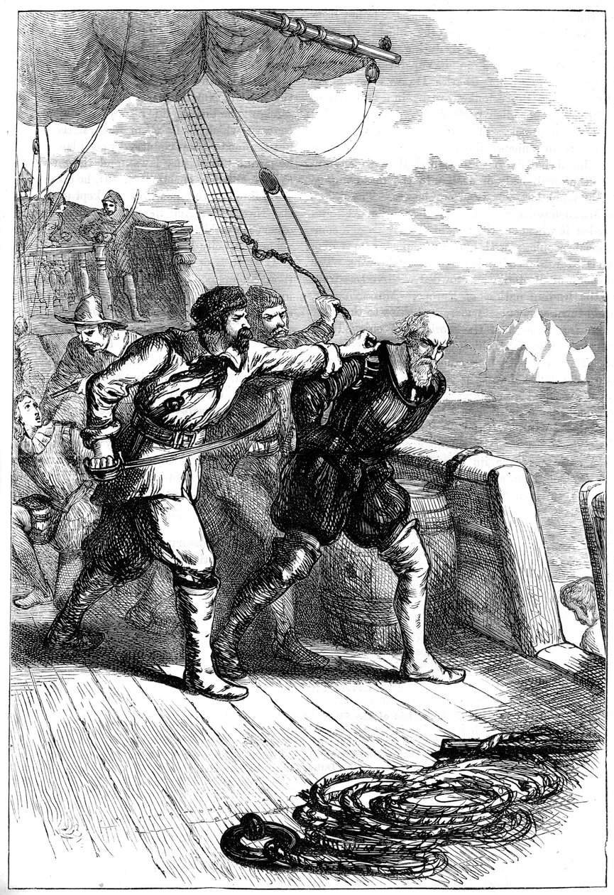 Lázadás Henry Hudsons hajón, 1611 c1880 alkotó: Unbekannt