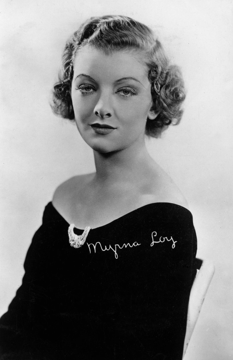Myrna Loy 1905-1993, amerikai színésznő, XX alkotó: Unbekannt