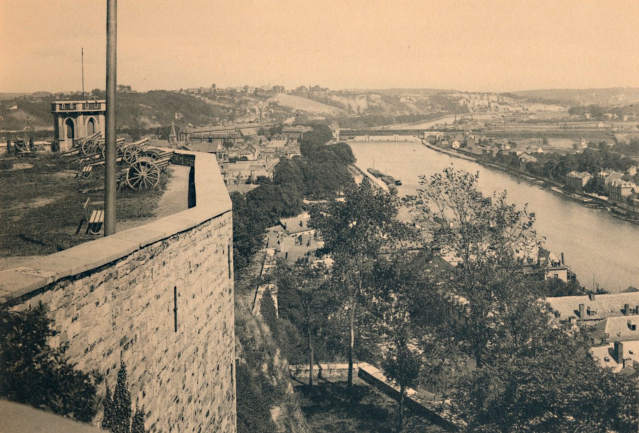 Namur. Tourelle des Guetteurs és a Sambre és a Meuse összefolyása, 1900 alkotó: Unbekannt