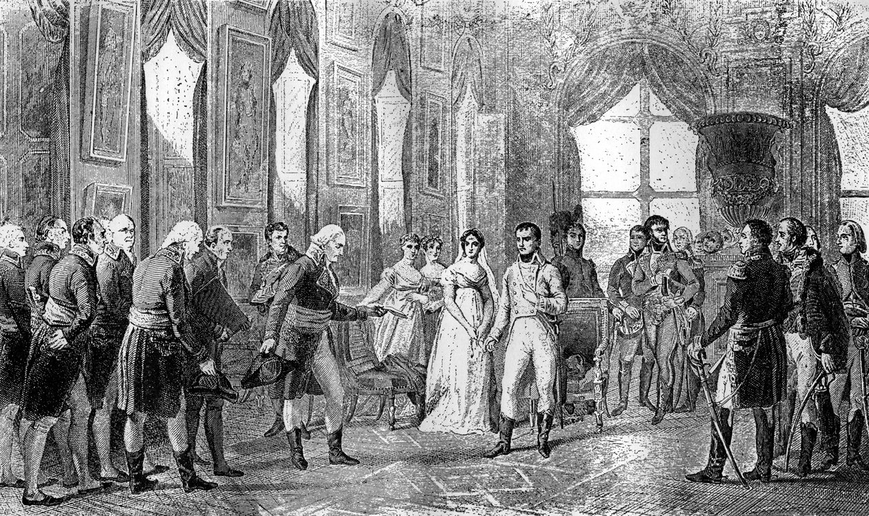Bonaparte Napóleont a franciák császárává kikiáltják Saint-Cloudban, 1804. május 18-án 1882-1884 alkotó: Unbekannt
