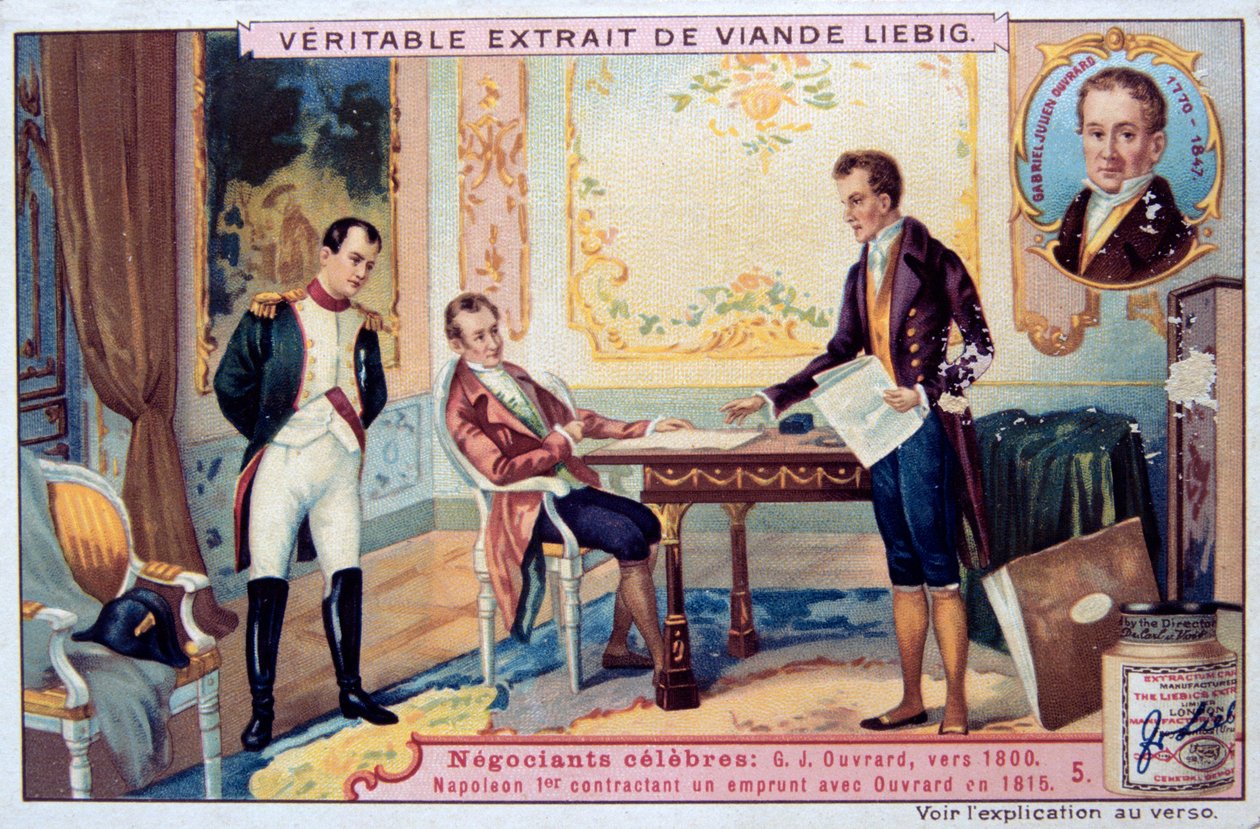 Napóleon kölcsönről tárgyal Gabriel Julien Ouvrarddal, 1815, XIX. alkotó: Unbekannt