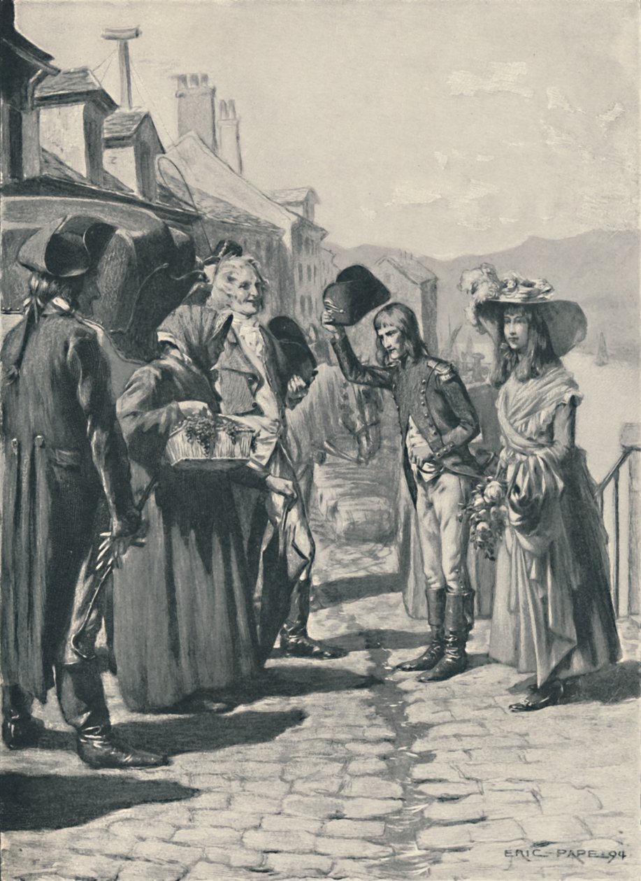 Napóleon úton Korzikára Elisa nővérével, 1894, 1896 alkotó: Unbekannt