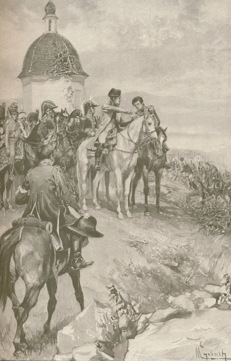 Napóleon és munkatársai Austerlitzben, 1896 alkotó: Unbekannt