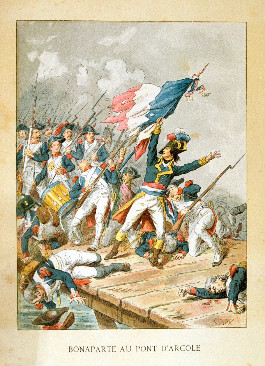 Napóleon az Arcola hídnál, 1796. november 15 alkotó: Unbekannt