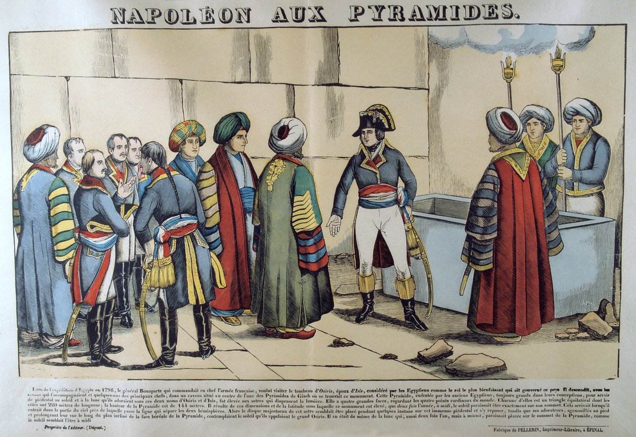 Napóleon a piramisoknál, 1798, 19. század alkotó: Unbekannt