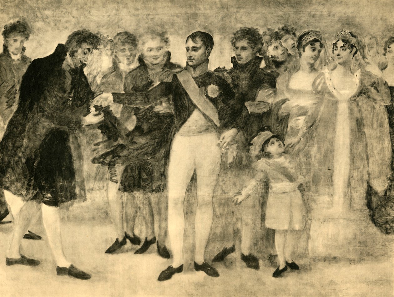 Napóleon díszíti Davidet a Salon du Louvre-ban, Párizs, 1808, 1921. alkotó: Unbekannt