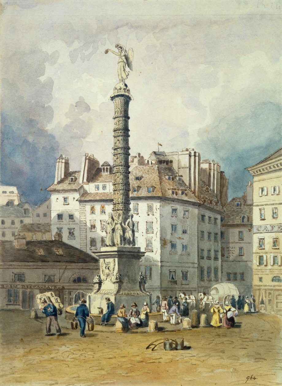 Napóleon-oszlop, Place du Chatelet, Párizs, 19. század alkotó: Unbekannt