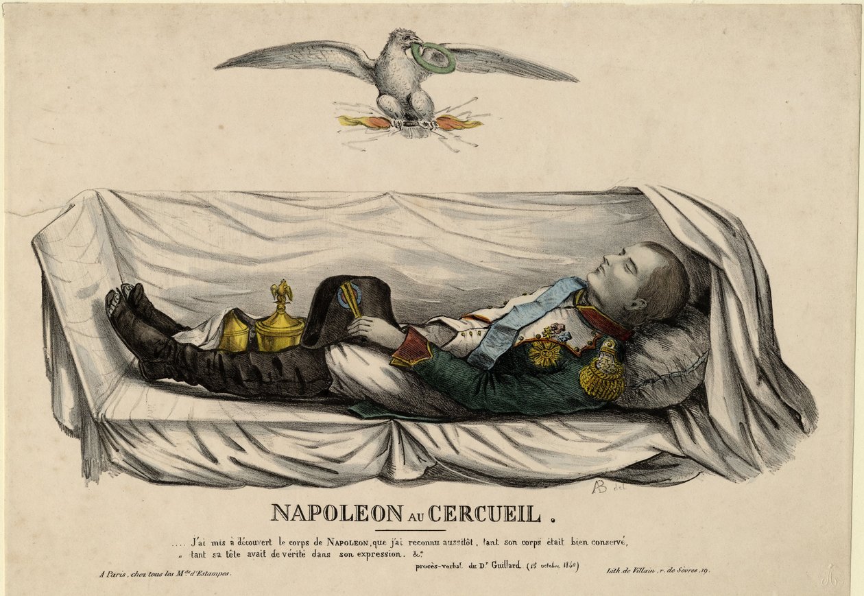 Napóleon koporsója, c. 1840 alkotó: Unbekannt