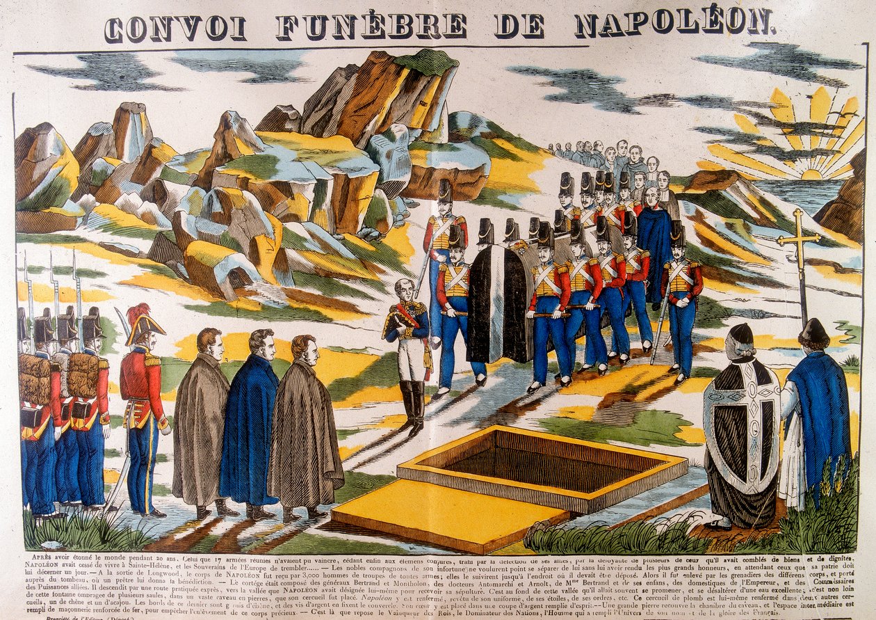 Napóleon temetkezési társaság, Szent Ilona, 1821 1826 alkotó: Unbekannt