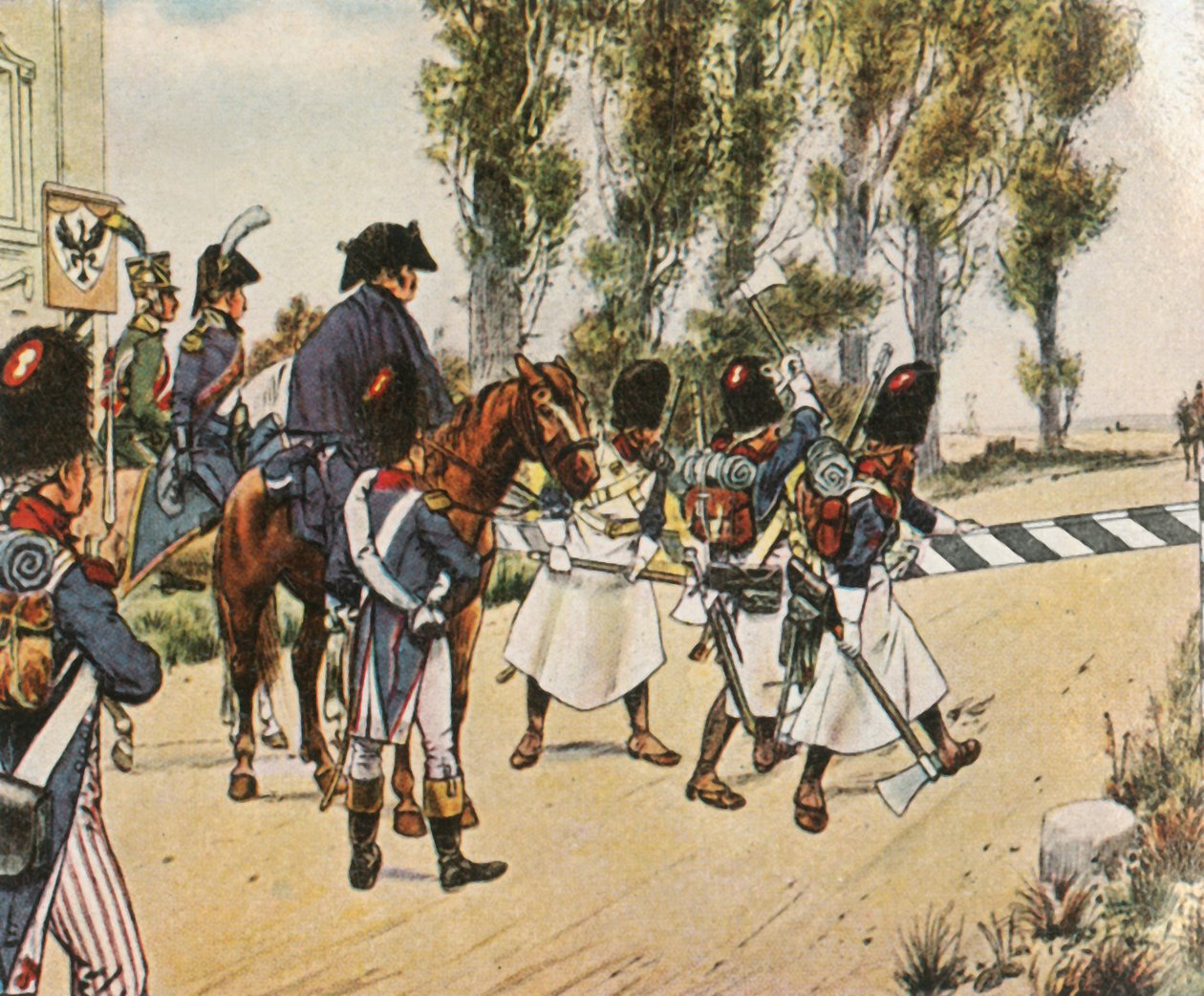 Napóleon csapatai az Ausztria elleni háborúban, 1805. október, 1936. alkotó: Unbekannt