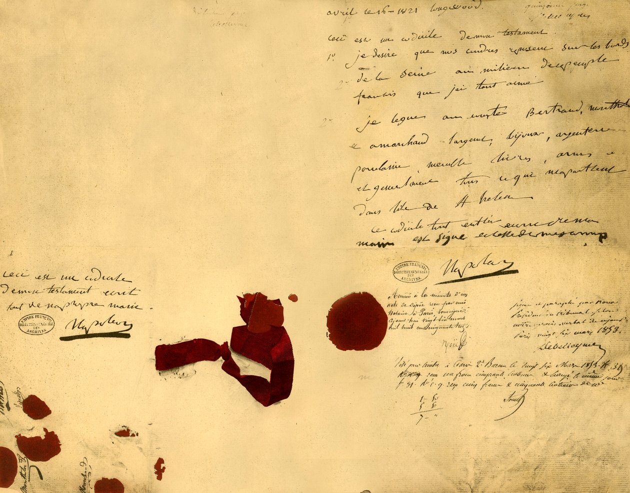 Napóleon végrendelete, 1821. április 16., 1921. alkotó: Unbekannt