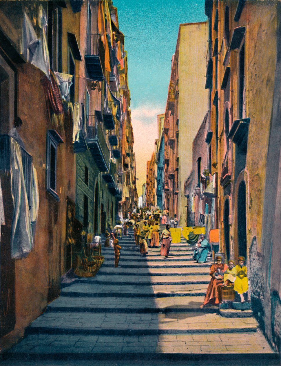 Nápoly – Pallonetti Santa Lucia, 1900. alkotó: Unbekannt